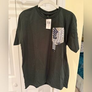 Hot Topic “Attach on Titan” Tee with Graphic, Black, Size XS NWT